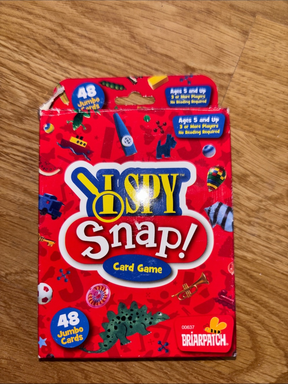 I SPY Snap! Card Game - Red Jumbo Cards